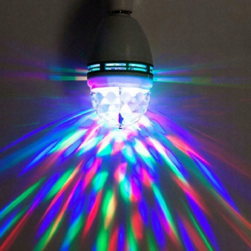ZD7F DISCO GUĽA E27 ŽIAROVKA RGB LED PROJEKTOR