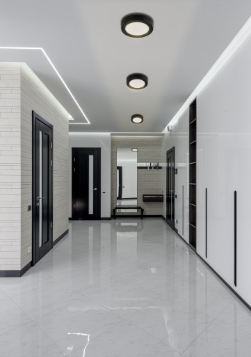 LED stropné svietidlo prisadené na povrch 12W 1200lm 4000K neutrálne čierne okrúhle