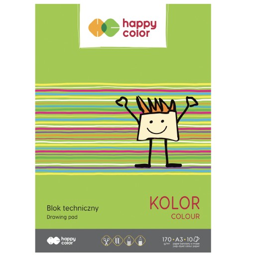 TECHNICKÝ BLOK FARBA A3 170G 10 LIST HAPPY COL