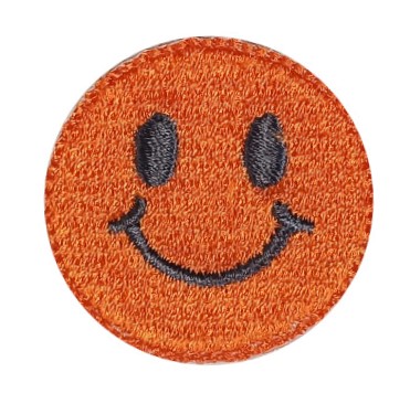 NÁŠIVKA TERMO SMILE NÁŠIVKA 3,5cm ORANŽ