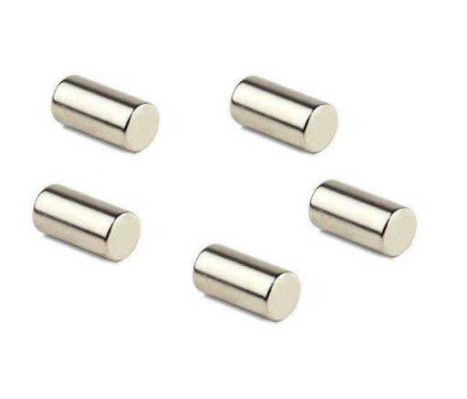 Neodymový magnet okrúhly valcový 2x4mm 5 ks.