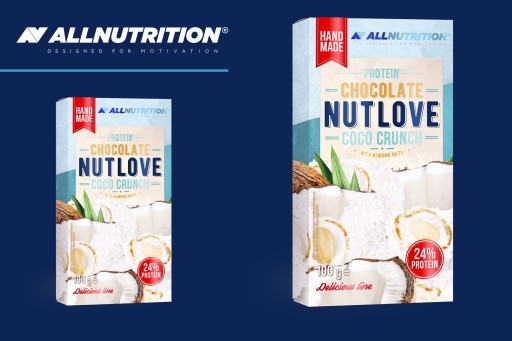 ALLNUTRITION PROTEIN CHOCOLATE NUTLOVE 100g KOKOSOVÝ PROTEIN CHOCOLATE FIT
