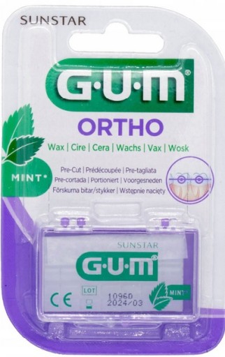 Gum Ortho Ortodontický vosk, príchuť mäty