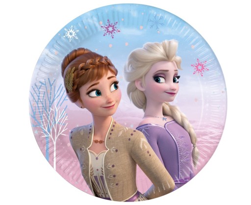 Frozen 2 ľadové papierové taniere 20 cm 8 ks.