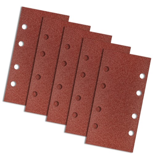Brúsny papier na suchý zips 93 x 185 mm, K80, 5 ks, s