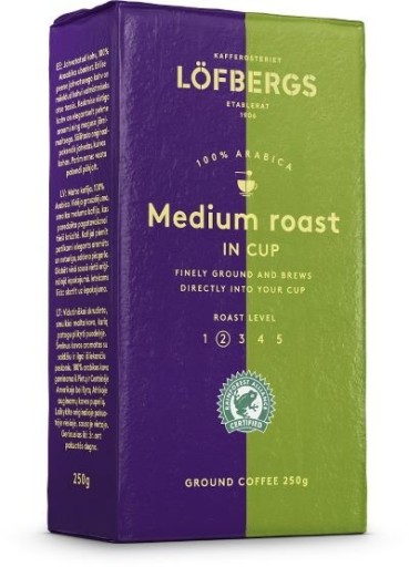 LOFBERGS Medium Roast in Cup - mletá káva 250g