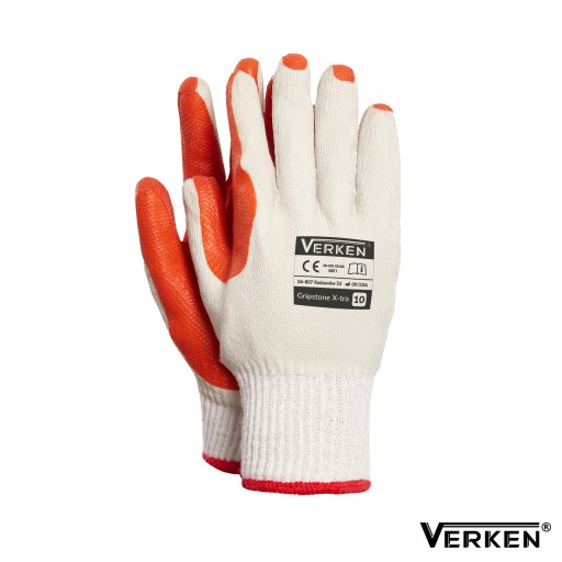 Hrubé pracovné rukavice na dlažbu, VEĽMI ODOLNÉ, Strong Extragrip 10 XL