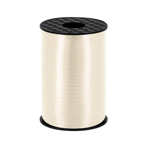 Balónová stuha krémová svetlo pastelová svadobné hostie 5mm rolka 225m x1