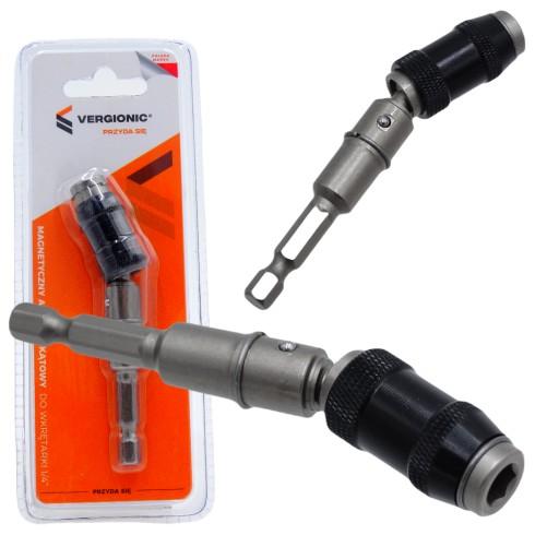 Magnetický držiak adaptéra pre 1/4' vrtáky, sklopný 7643