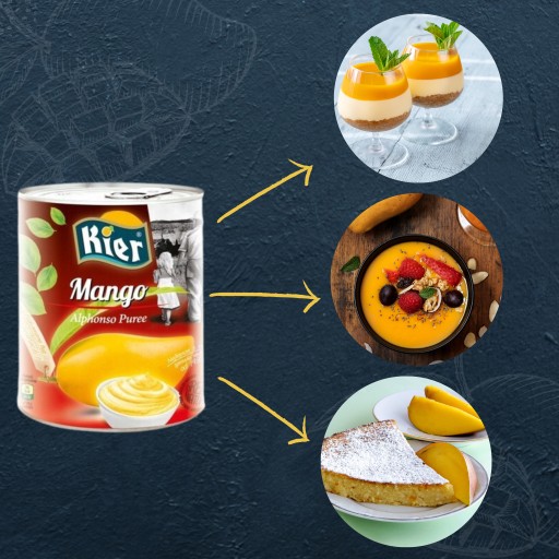 Mangové pyré Alphonso 850g Kier