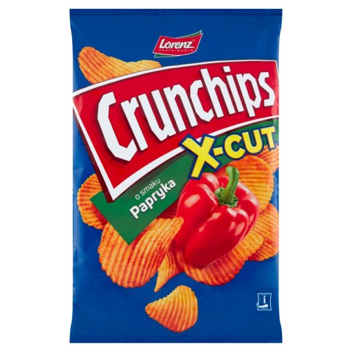 Chipsy s príchuťou Crunchips X-Cut Pepper 140 g