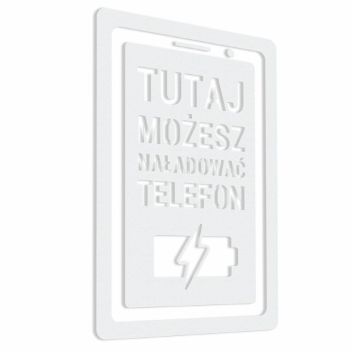 Tu si môžete nabíjať telefón – nálepka 10x15