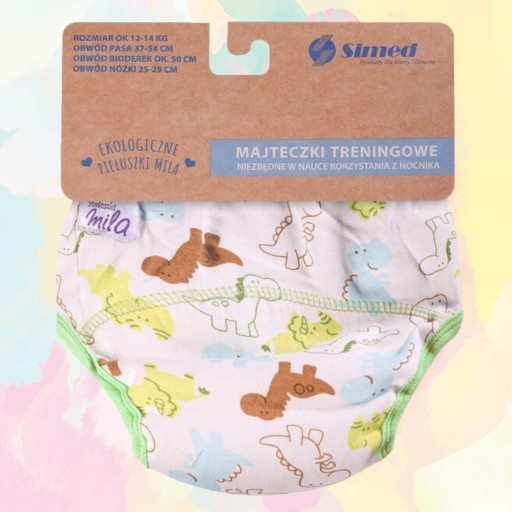 Nohavičky Tréningové plienky XL 14-17kg BAVLNA 100% DINO