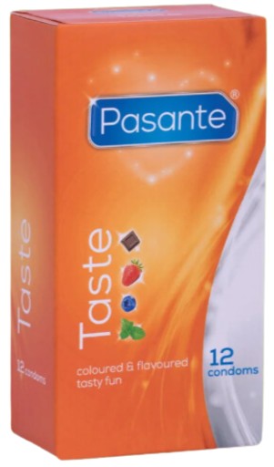 Pasante Taste ochutené a voňavé kondómy 12 kusov