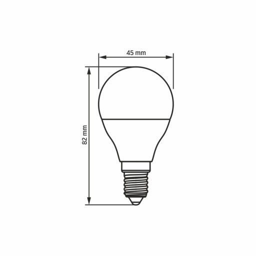 VIDEX LED žiarovka 4W E14 380lm, neutrálna farba, energeticky úsporná, odolná