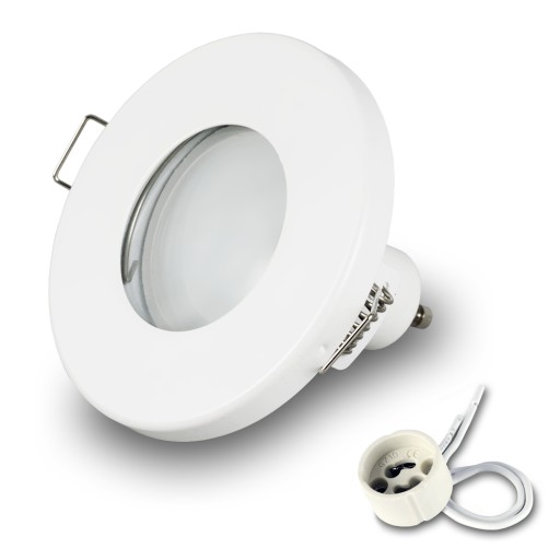 Zápustné halogénové svietidlo IP44 + LED GU10 7W 4000K