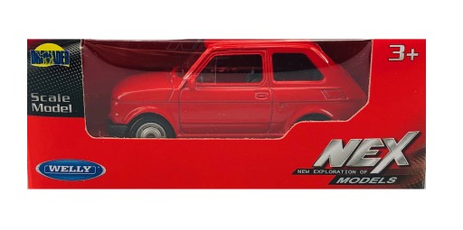 WELLY FIAT 126P RED 1:60 NOVÝ KOVOVÝ MODEL