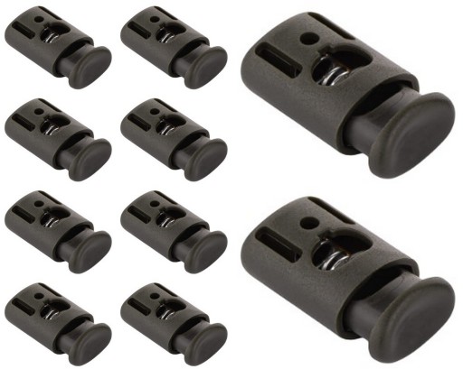 ZARÁŽKA ZARÁŽKY NA HODINKY KHAKI OLIVOVÁ 5mm - 10 ks