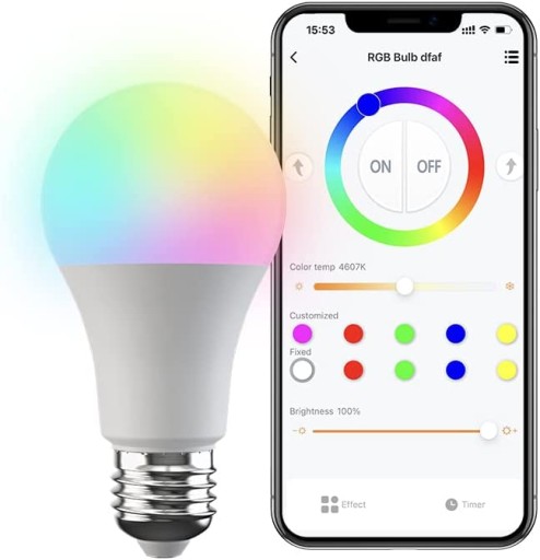 BROADLINK SMART SMART WIFI LED RGB ŽIAROVKA LB4E27 A60 9W VÝKONNÁ