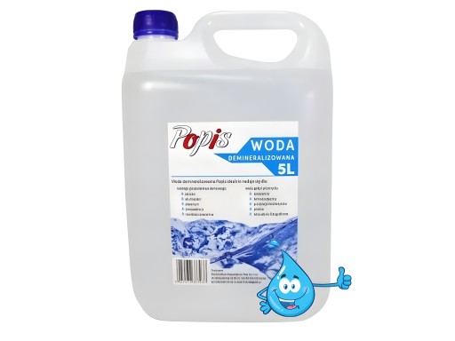 DESTILOVANÁ DEMINERALIZOVANÁ VODA 5L