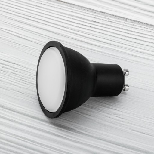 GU10 LED žiarovka 6W = 60W 580lm 6500K STUDENÁ ČIERNA 120° PREMIUM LUMILED