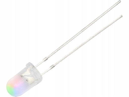 3mm RGB LED, pomalé blikanie, 3 farby