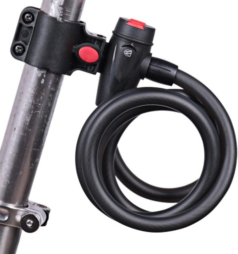 BIKE LOCK LOCK BEZPEČNOSTNÁ REŤAZ KÁBEL NA BICYKEL DLHÝ 1 m