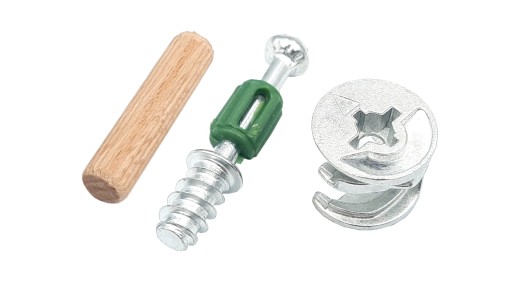 Excentrická spojka na nábytok, dĺžka 24 + kolík 8x30 mm