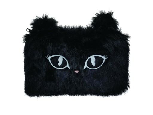 MEMORIS Fluffy Cat peračník-vrecko, čierne