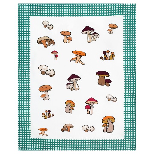 JEDEKA MUSHROOM bavlnená kuchynská utierka 50 x 64