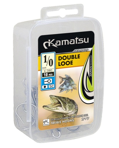 Kamatsu Double Looe veľkosť 2 Black Nickel