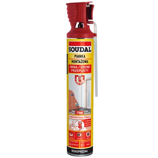 SOUDAL montážna pena s aplikátorom GENIUS 770 ml