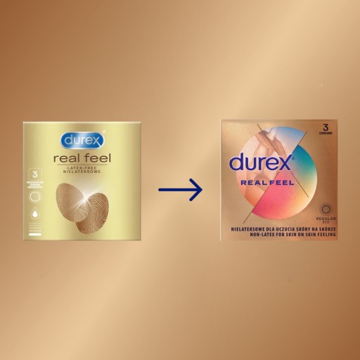 DUREX Real Feel nelatexové kondómy 3 ks.