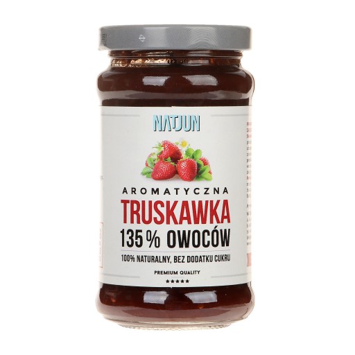 Jahoda 135% 250g NATJUN bez bieleho cukru