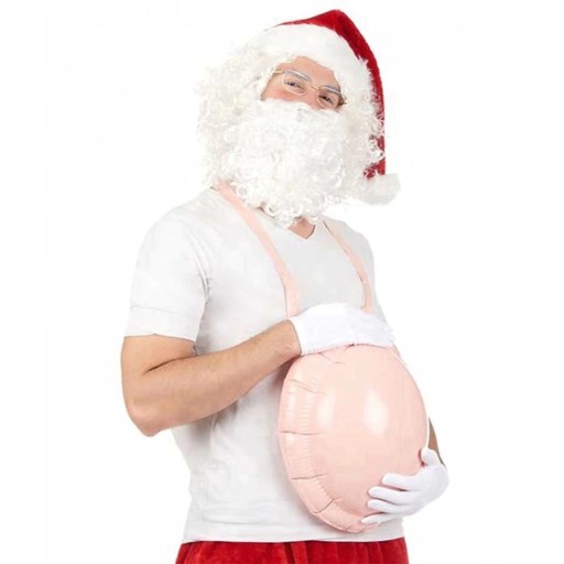 Nafukovacie brucho pre tehotenský hrb Santa Clausa