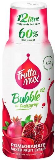 FRUTTAMAX Sirup z granátového jablka 500 ml na 12 litrov