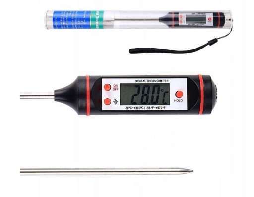 ELEKTRONICKÝ KUCHYNSKÝ TEPLOMER S DIGITÁLNOU SONDOU