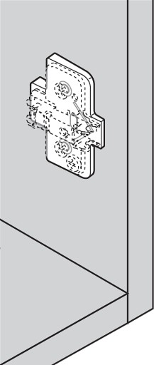BLUM 171A5040 uhlová podložka krížová, +5°