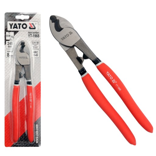 KLIEŠTE YATO REZACIE DRÔTY KÁBLE 240 MM