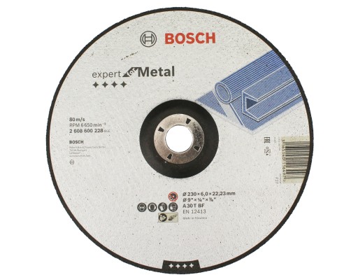 KORUNDOVÝ KOTOUČ NA KOVOVÚ OCEL 230/6,0mm BOSCH