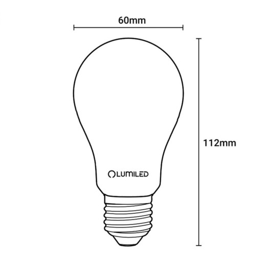 LED žiarovka A60 E27 6W 2200K DYMOVÁ FILAMENT DEKORATÍVNA RETRO ŠPIRÁLA