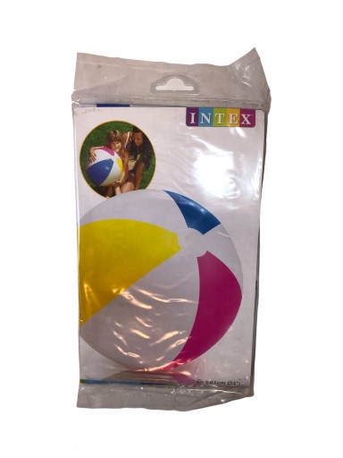 INTEX VEĽKÁ NAFUKOVACIA PLÁŽOVÁ LOPTA PRE DETI 61 CM