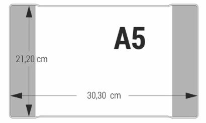OBÁLKA na zošit A5, 5 ks, priehľadná AKCIA