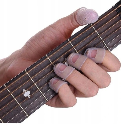 SILIKÓNOVÉ NÁKRYTY NA PRSTY NA HRU NA GITARE
