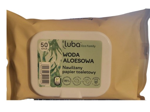 Luba Vlhčený papier s vôňou aloe vody 50