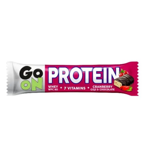 Go On Proteínová tyčinka 50g Cranberry Goji
