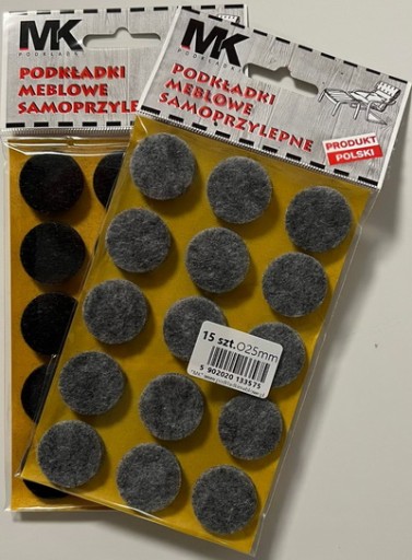 PLSTENÉ PODLOŽKY PRE NÁBYTkové STOLIČKY STOL FI 25mm