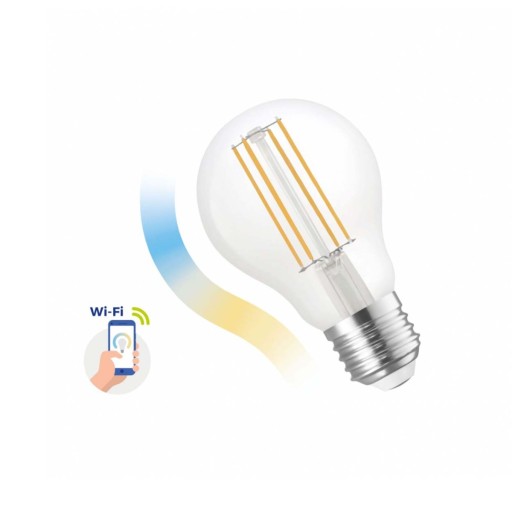 E27 5W COG CLEAR WiFi Tuya SMART LED žiarovka