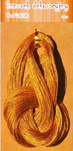 Ozdobný špagát Golden Line 1mm x 100m
