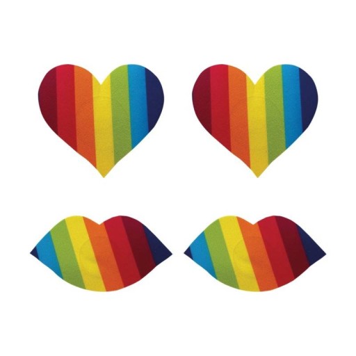 Samolepiace ozdoby na bradavky Nipplicious Rainbow